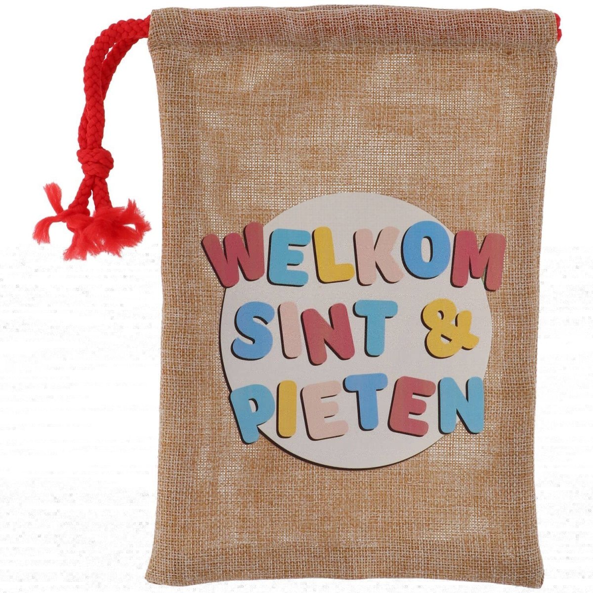 Sinterklaas Uitdeeltasje Jute 25cm