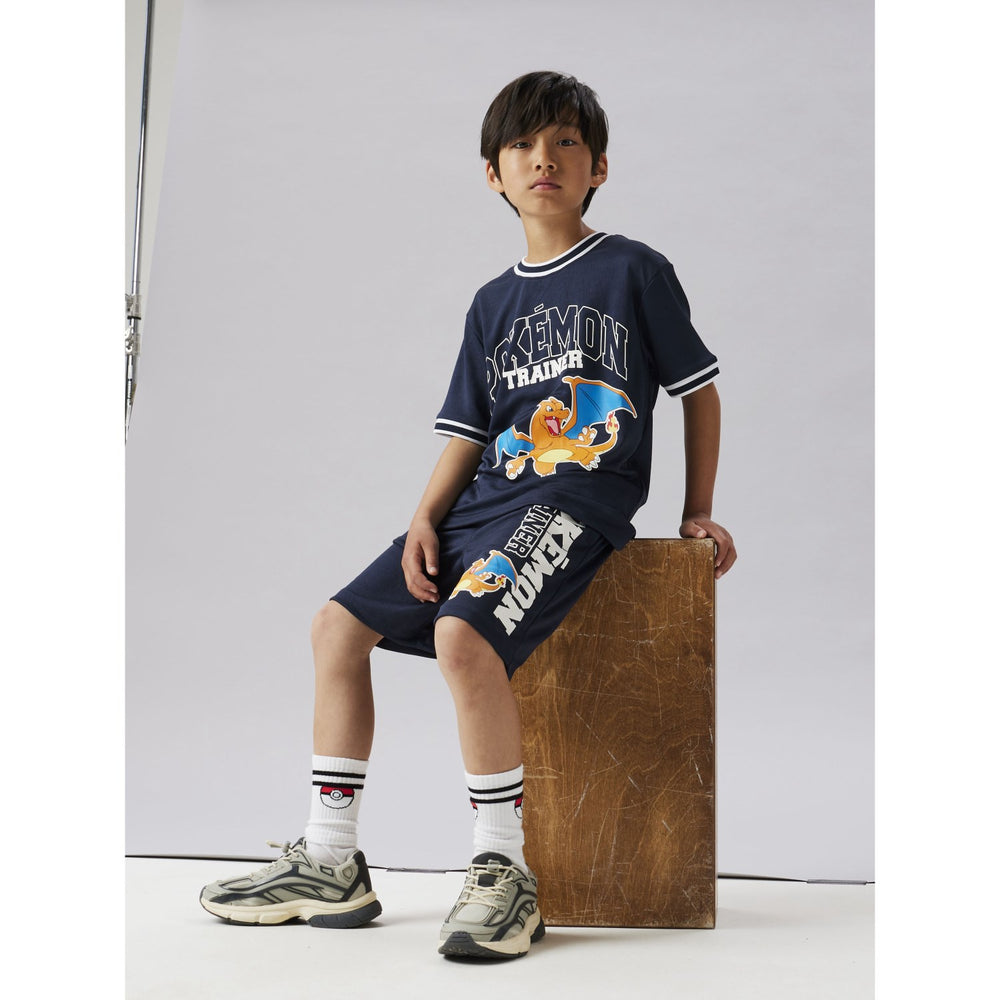 Køb Name It Navy Blazer Nkmmoris Pokemon Nreg Poly Ss Top Sky