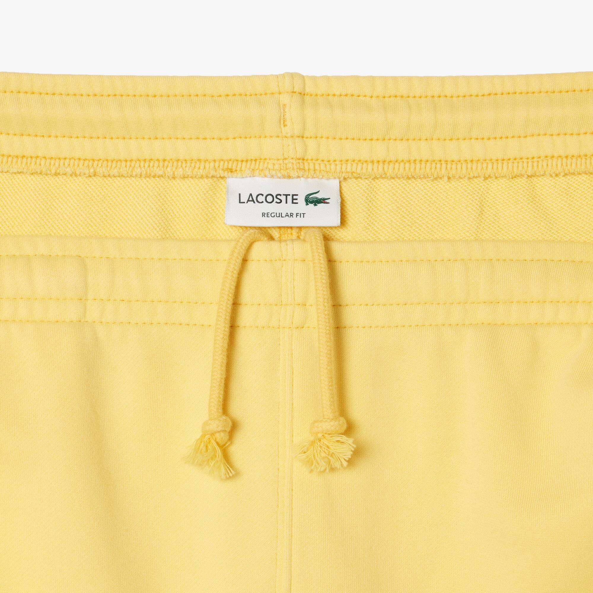 Jogging-Shorts mit LACOSTE-Aufdruck und verwaschenem Effekt Bermudas - Gelb - Lacoste - Herren