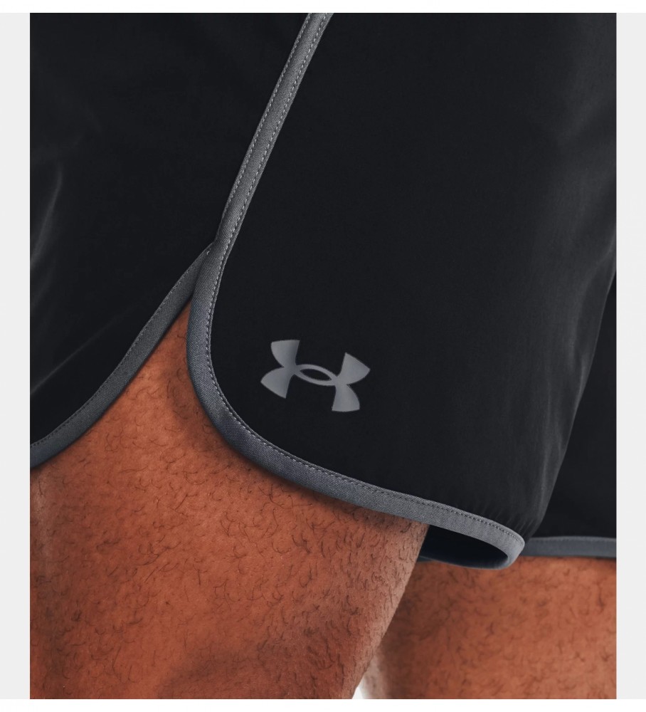 Calções Under Armour UA HIIT pretos de 15 cm