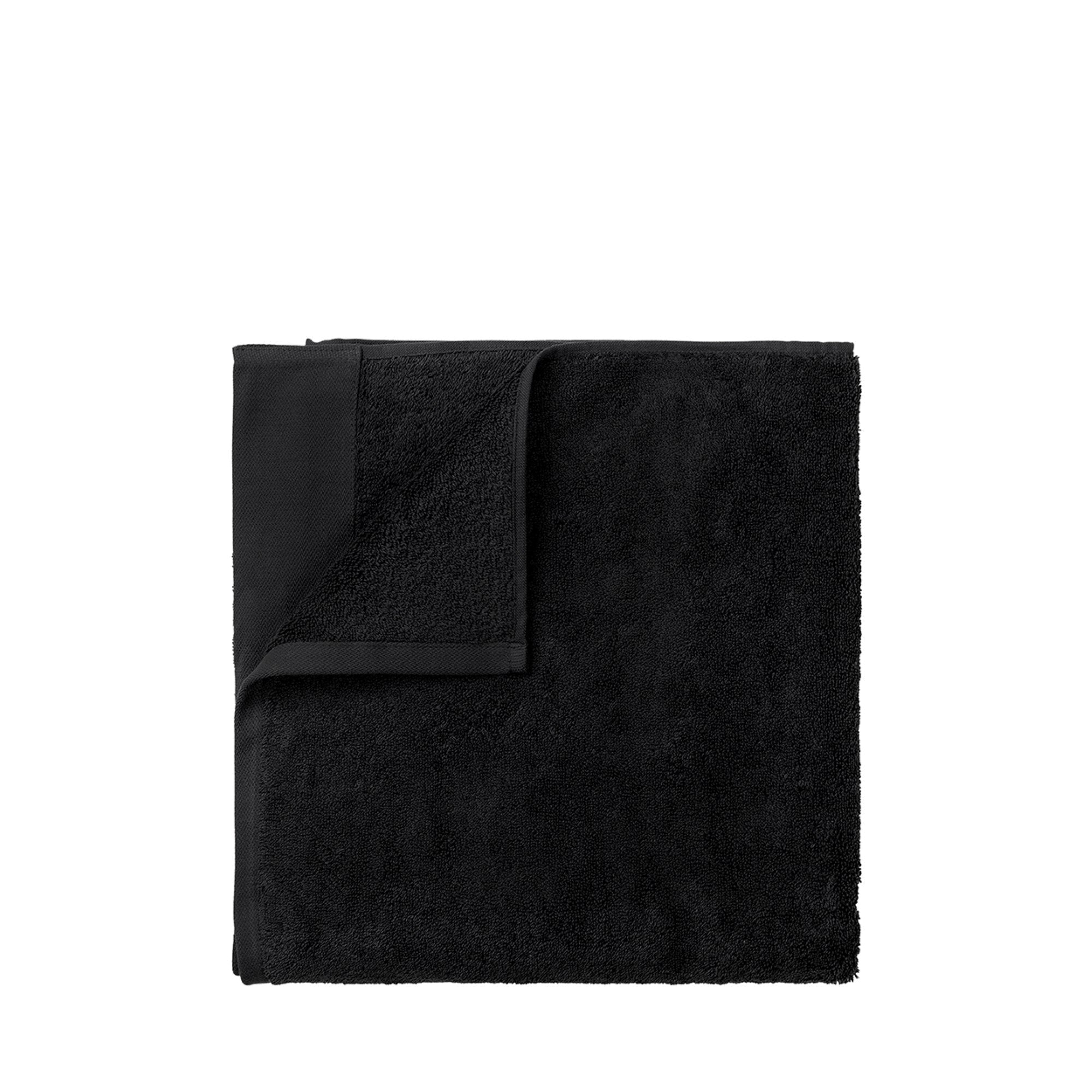 Riva Badtextiel Off Black | 70 x 140 cm | Zwart | Katoen