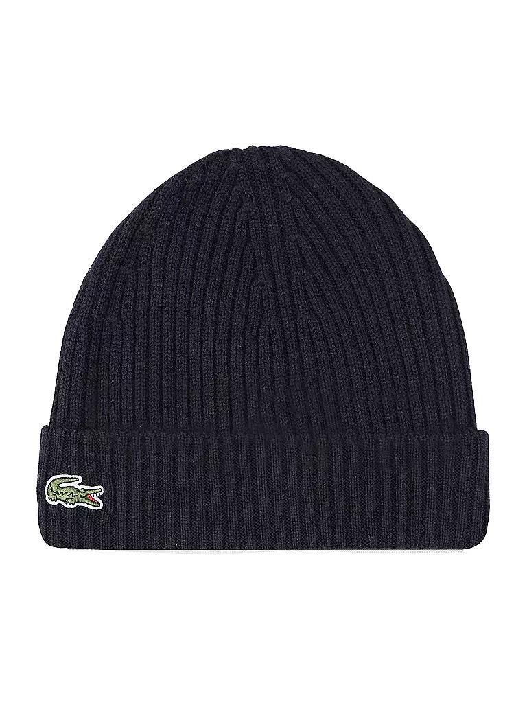LACOSTE Mütze - Beanie dunkelblau
