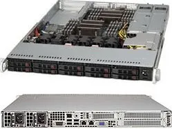 Supermicro SC116 AC2-R706WB2 - Rack-monterbar 1U - forstærket forlænger ATX - SATA/SAS/PCI Express - hot-swap 750 Watt - sort - USB