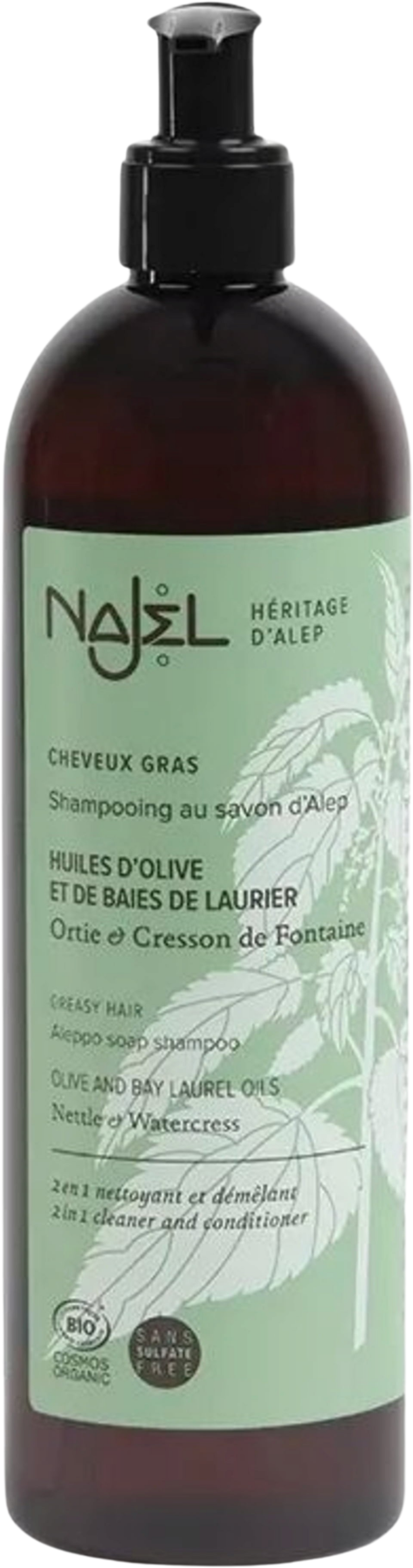 Najel  Aleppo-Seife Shampoo für fettiges Haar, 500 ml
