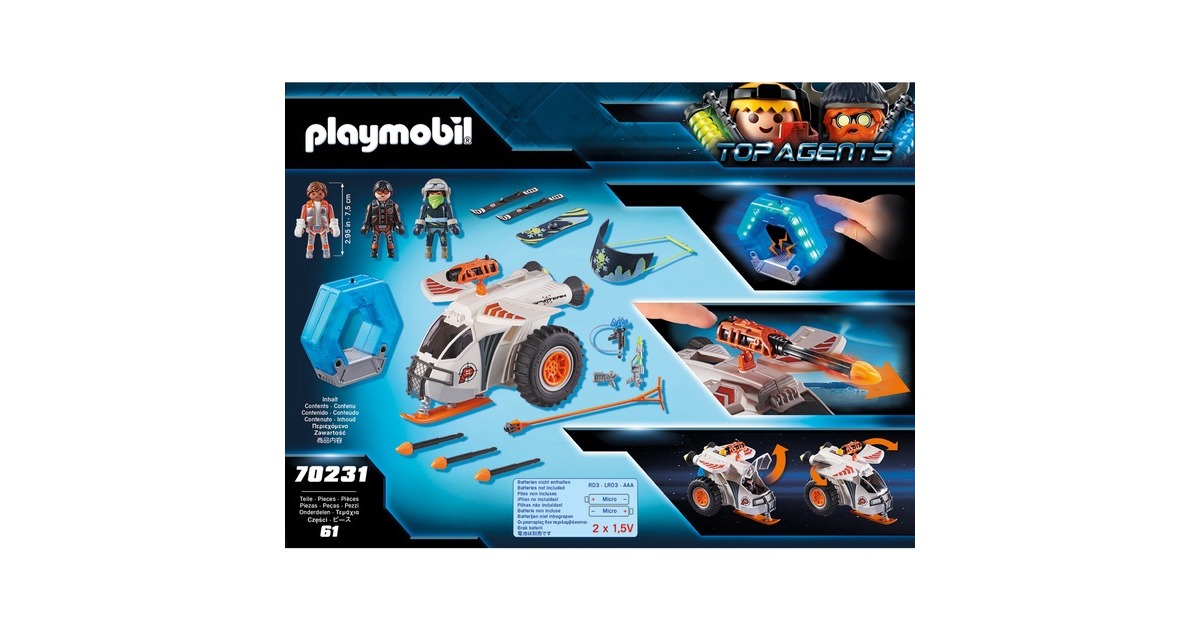 PLAYMOBILTop Agents - Spy Team sneeuwmobiel Constructiespeelgoed  (70231)