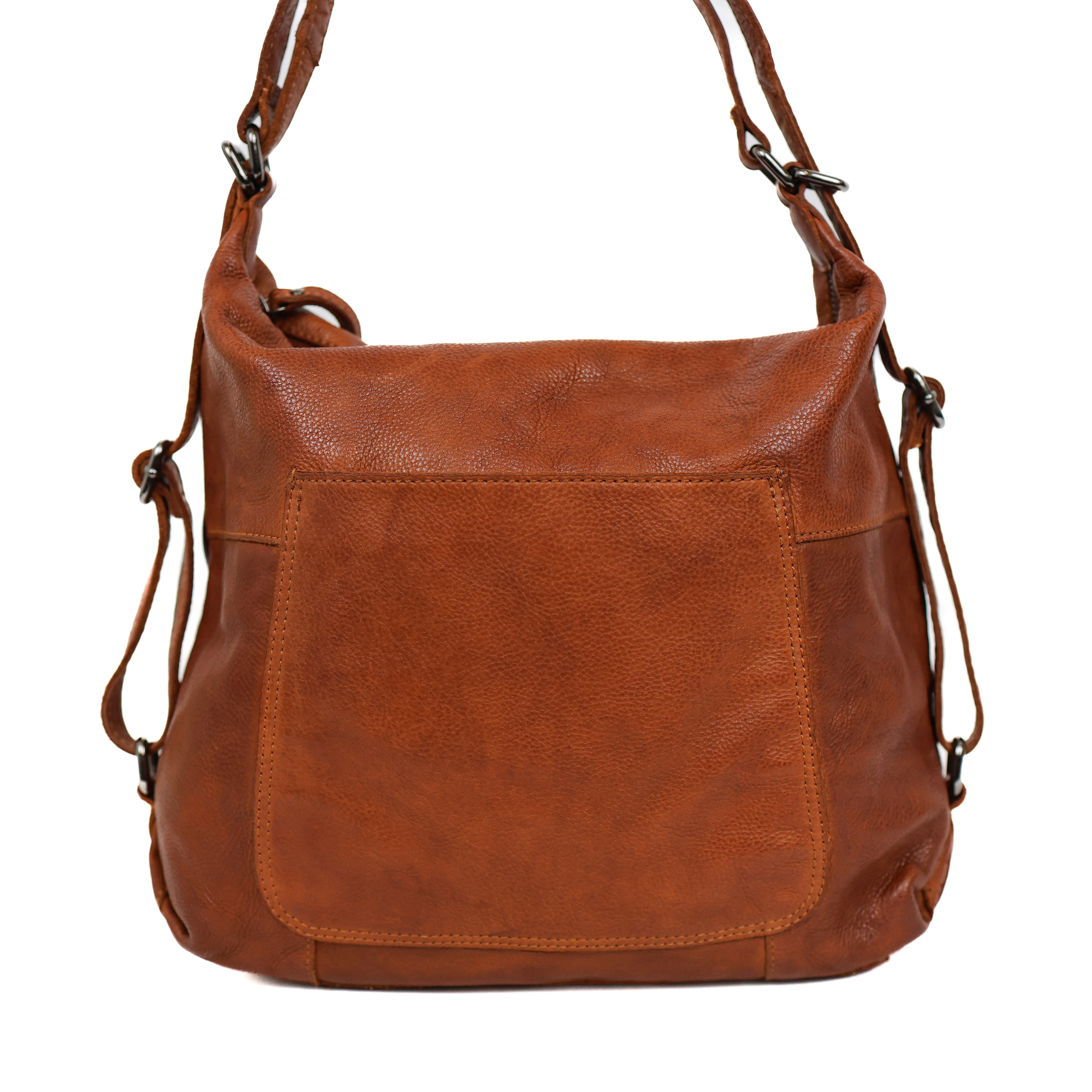 Rugzak/handtas 'Veerle' cognac Cognac