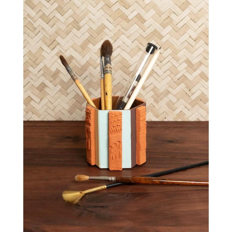DARWI Pain de 1 kg de pâte auto-durcissante TERRACOTTA - Terracotta