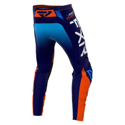 Pantalon cross FXR YOUTH CLUTCH PRO - Orange / Bleu