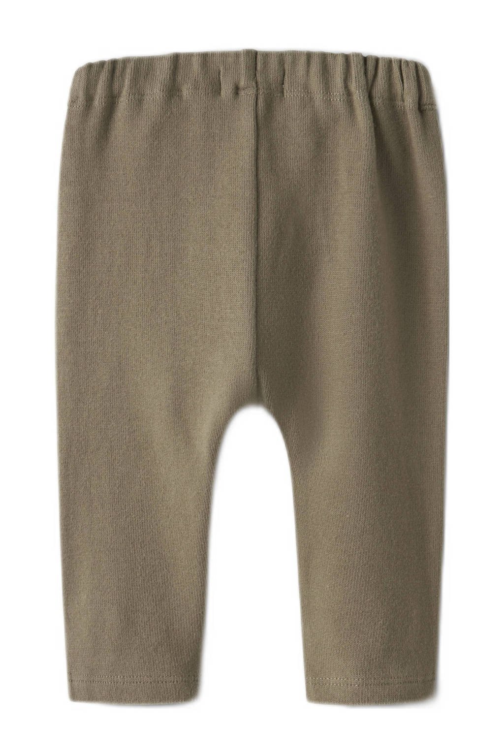LIL' ATELIER BABY casual broek olijfgroen