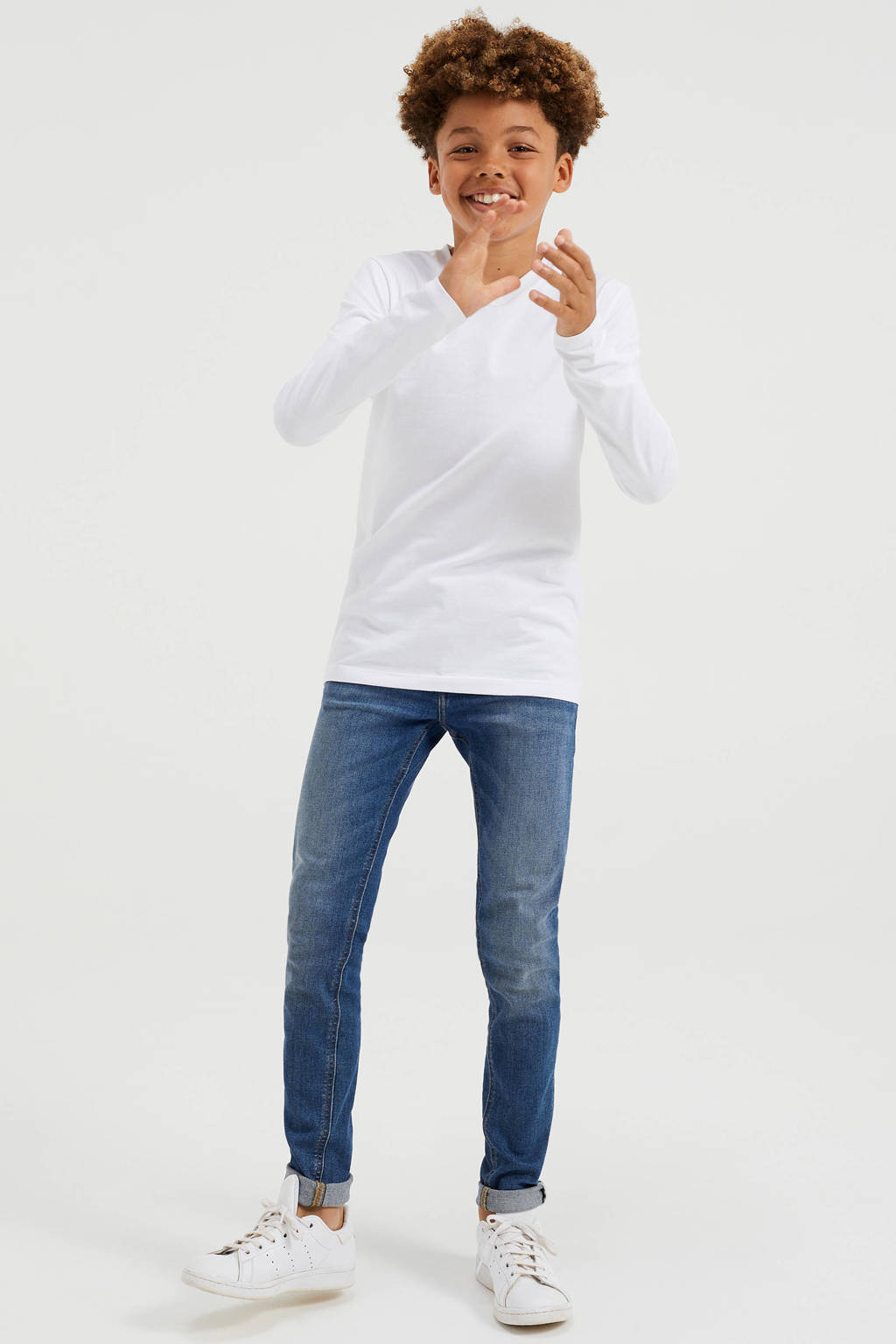 WE Fashion basic longsleeve wit