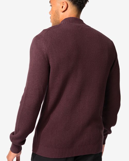 cardigan en maille épaisse pour hommes rouge