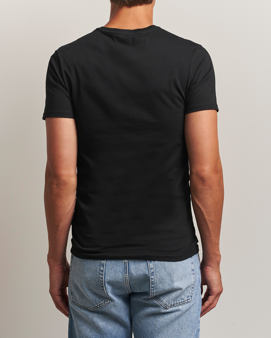 Lacoste 3-Pack Crew Neck T-Shirt Black