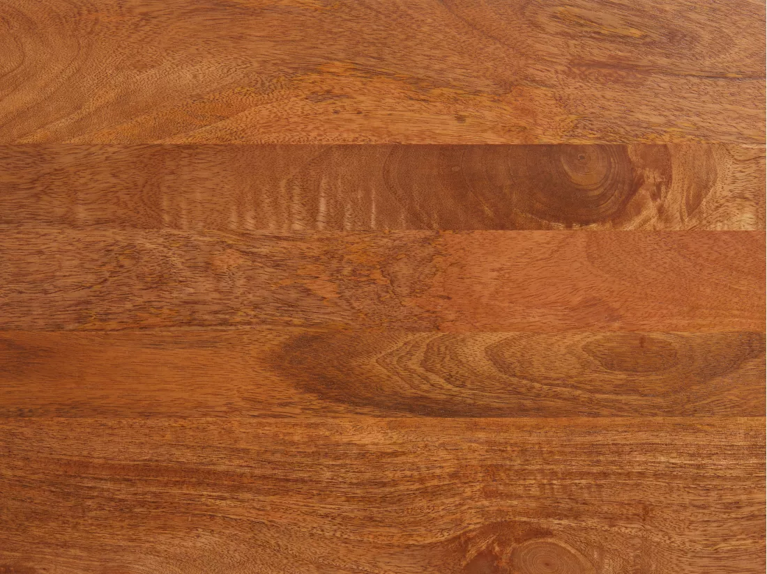 Buffet haut avec 4 portes en bois de manguier et métal noir - Naturel - MIZORAM de Maison Céphy