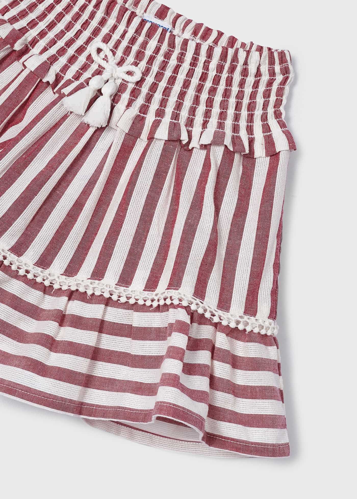 Saia de algodão estampada para meninas