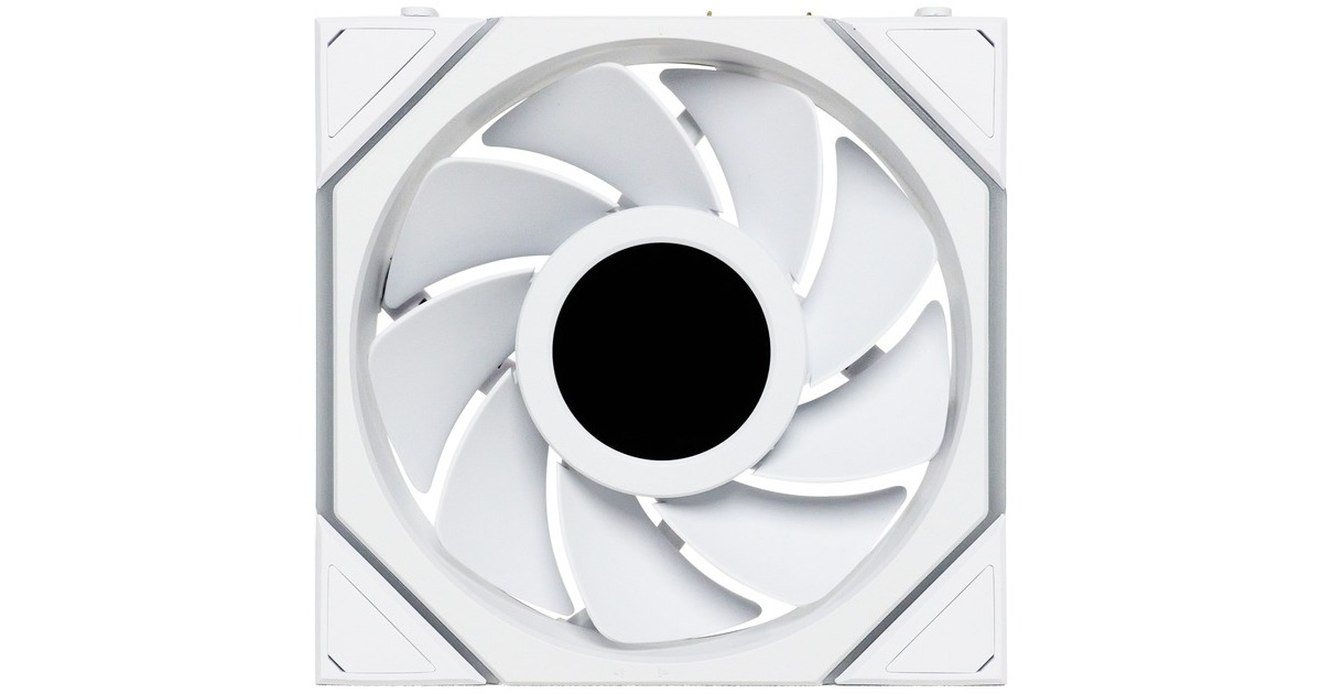 Lian LiUNI FAN TL 120 LCD Wireless Reverse Blade RGB case fans  (Wit, 3 stuks, 120 x 124 x 28 mm, PWM, 1x 9-pin USB, incl. controller)
