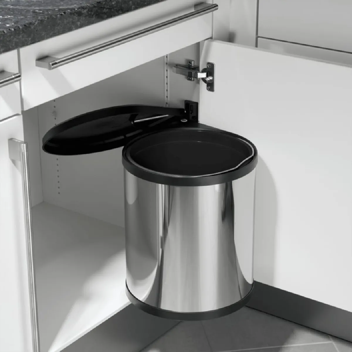 HAILO Poubelle Compact-Box 15 L Inox