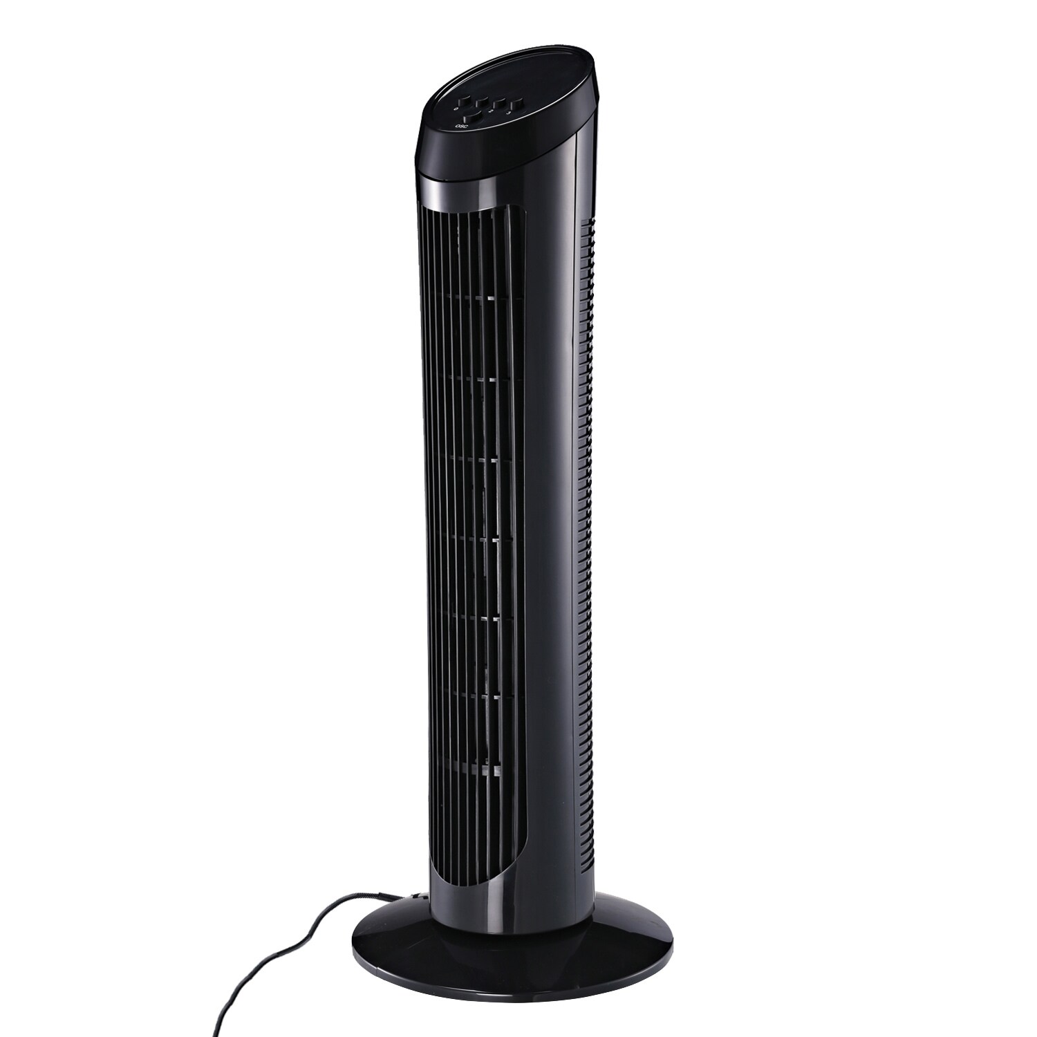 HOMCOM Turmventilator mit 3 Belüftungsstufen schwarz 27 x 75 cm (ØxH)