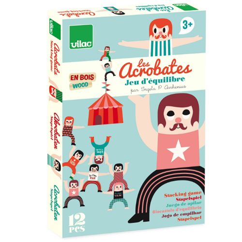 Vilac houten stapelspel acrobaten (12 st) 7710