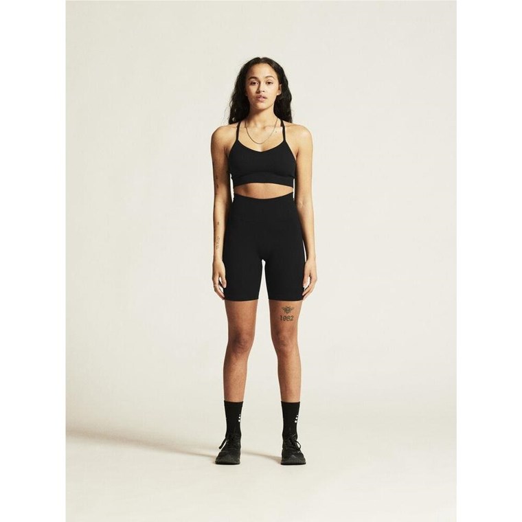 Craft Collective Rib Short Tights W Black