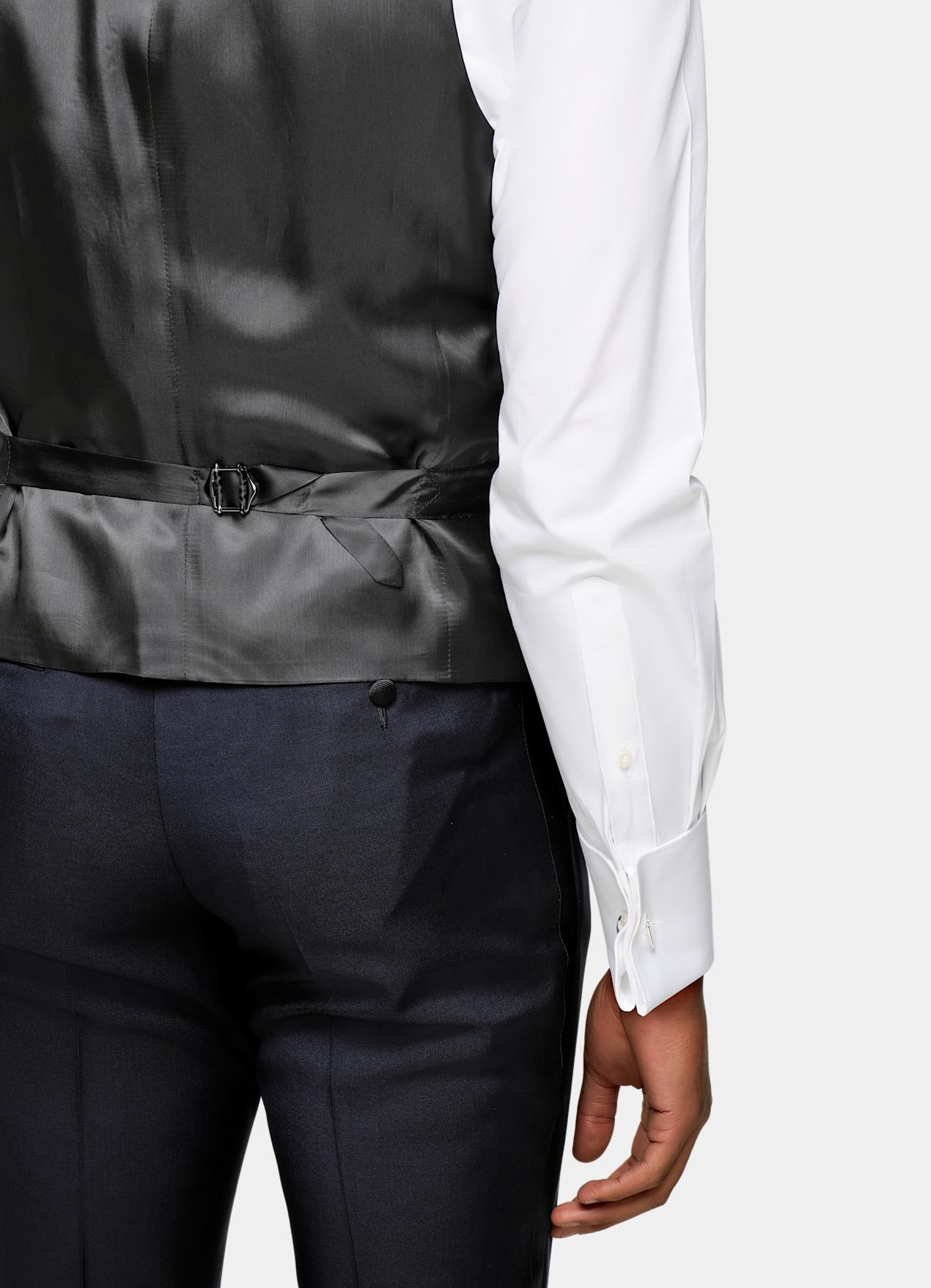 Gilet de smoking bleu marine