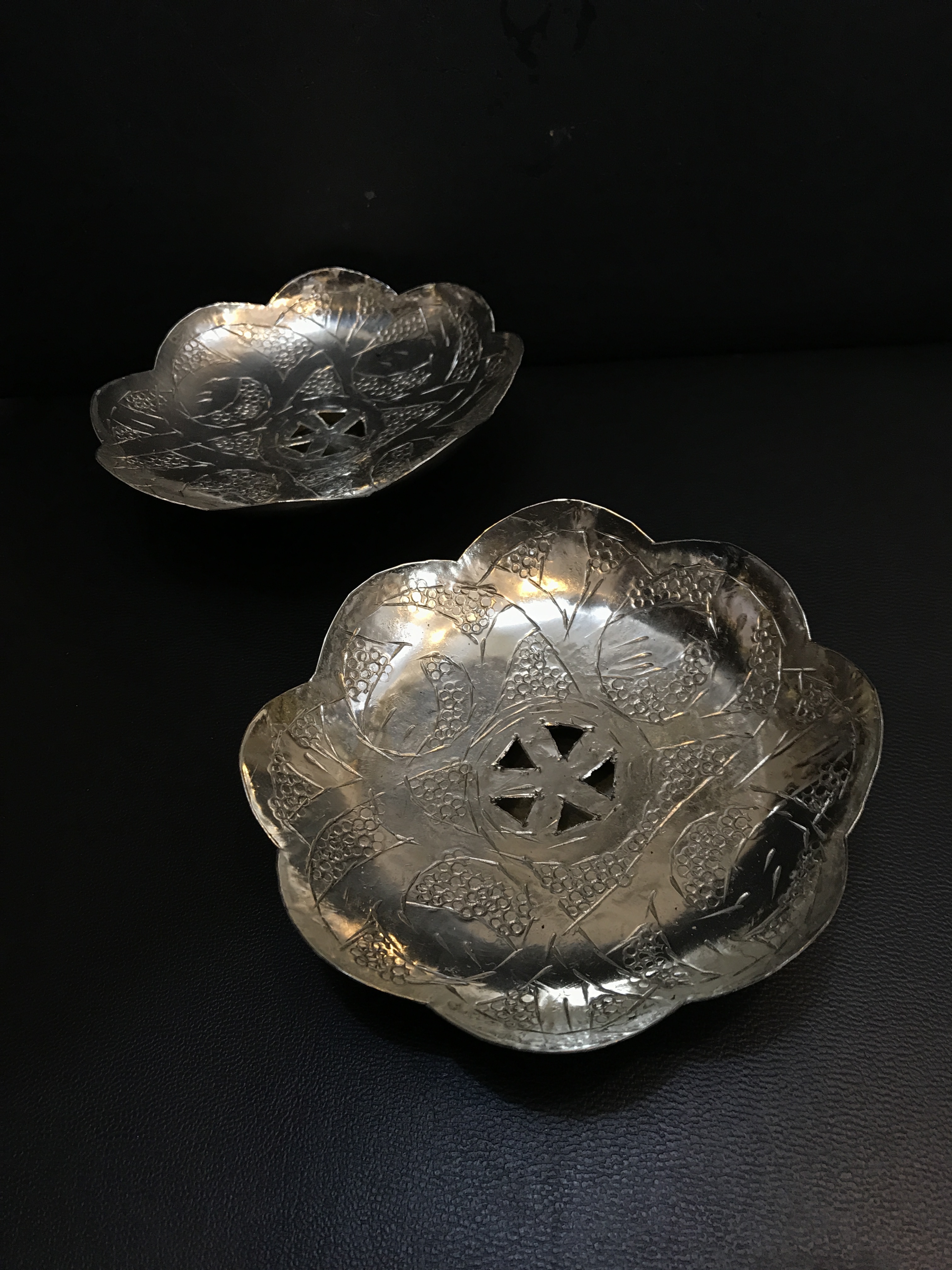 Seifenschale rund, silber, Ø 10 cm, H 3 cm von fischer's lagerhaus
