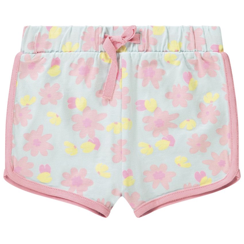 Short de sport imprimé fantaisie pour bébé fille - Bleu