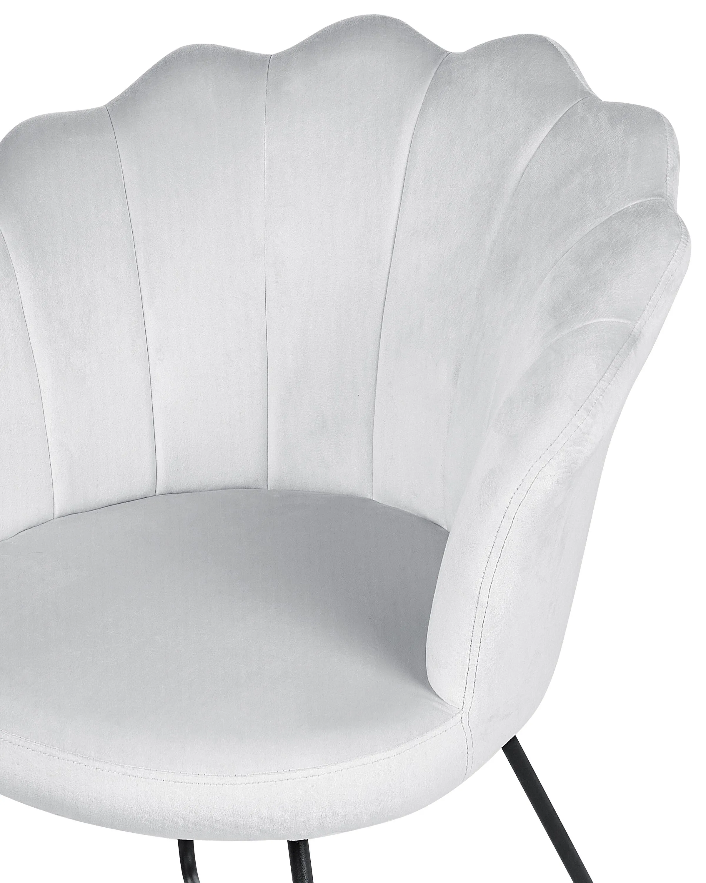 Fauteuil LOVELOCK Fluweel Grijs
