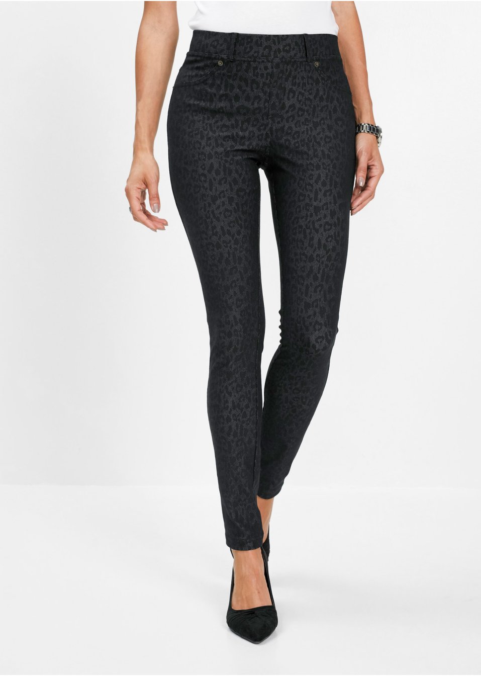 Jegging à imprimé léopard