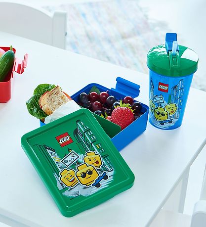 LEGO? Storage Drikkedunk m. Suger?r - 500 ml - Iconic Boy - Brig