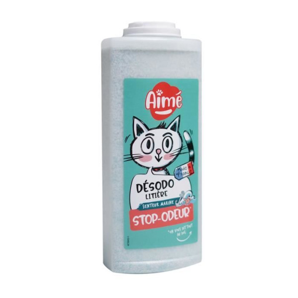 Aime désodorisant pour litiere marine 700ml - pour chat