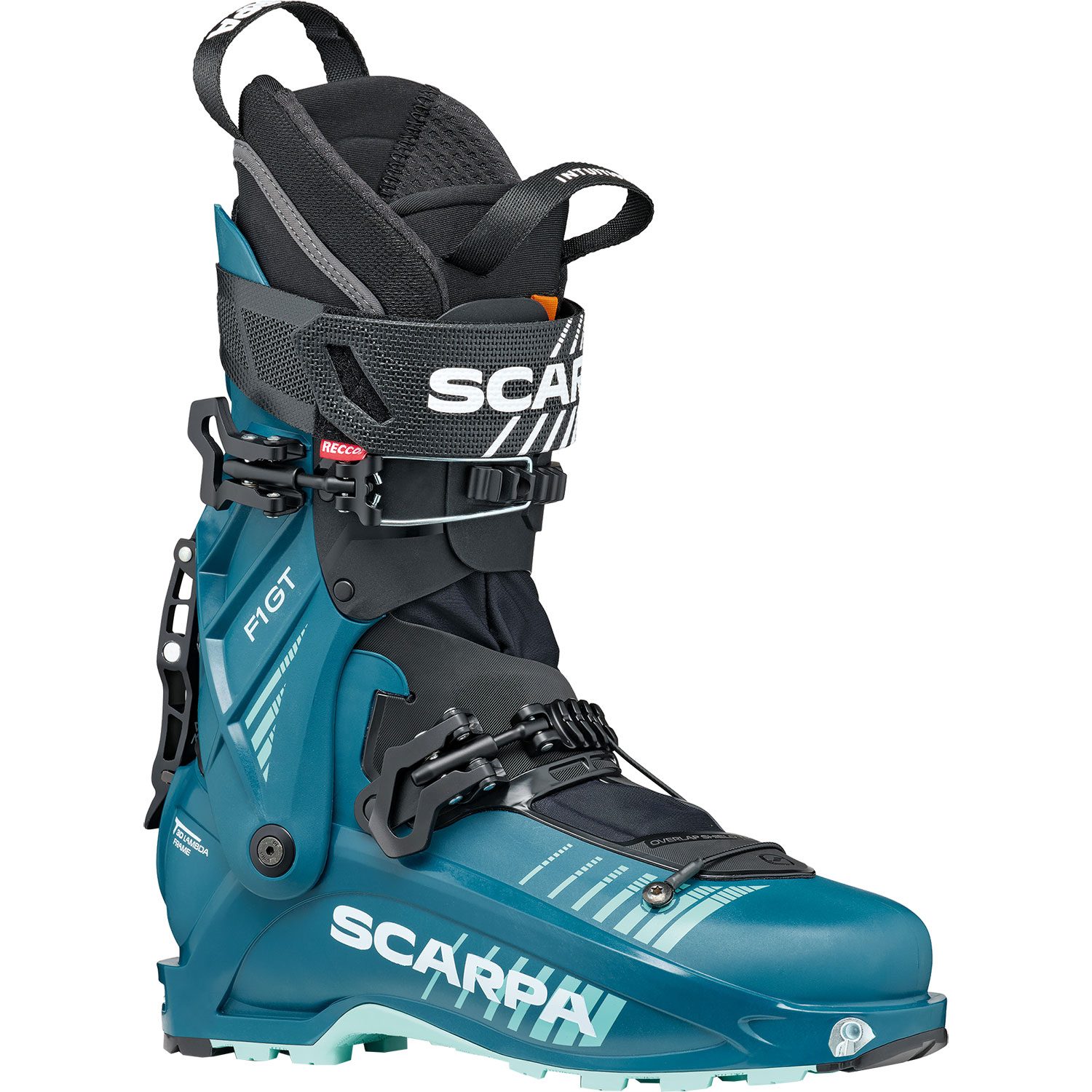 Scarpa F1 GT WMN Touren Skischuhe Damen petrol aqua