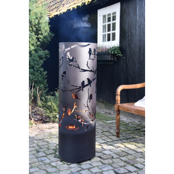 Vuurton met vogel design
