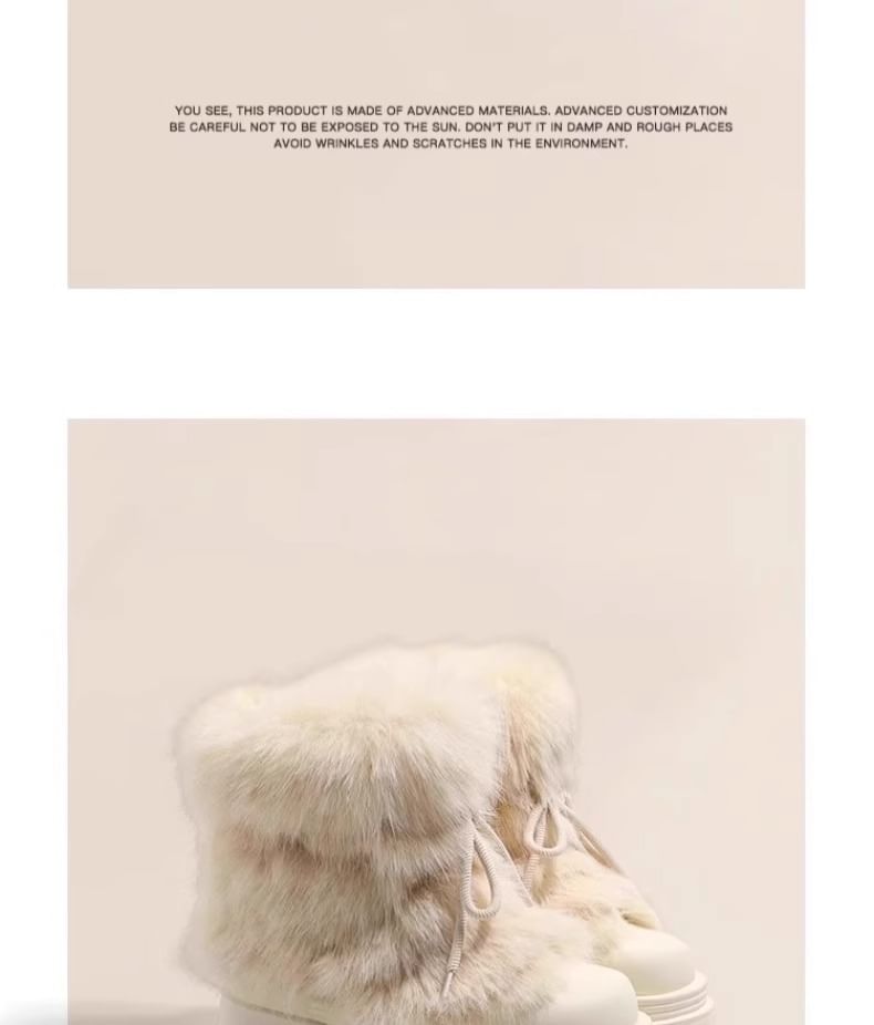 liliaberthe - Fluffy Bow Platform Korte Laarzen