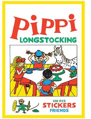 Barbo Toys Pippi Langstrømpe Klistremerker Venner 130 Stk