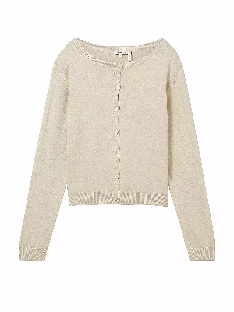 TOM TAILOR Strickjacke beige