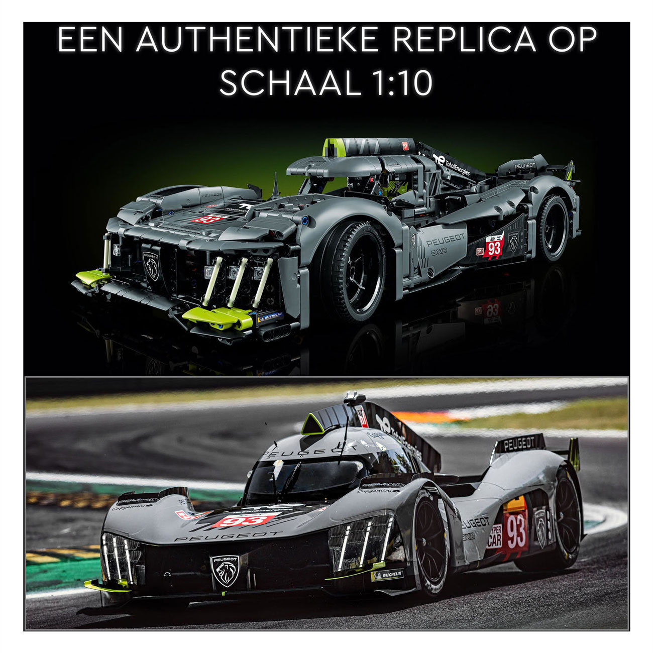 LEGO Technic 42156 Peugeot 9x8 24 Le Mans Hybrid Hypercar Auto