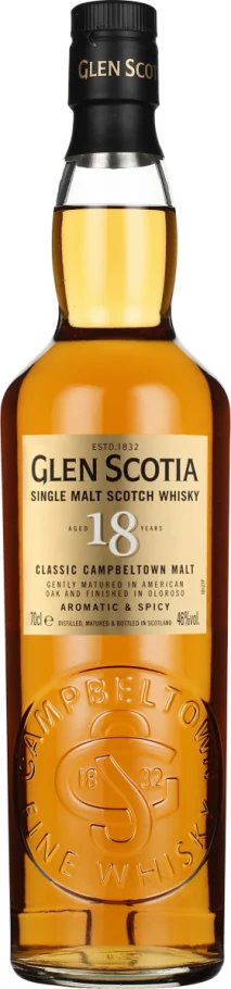 GLEN SCOTIA 18 YEARS SINGLE MALT 70CL