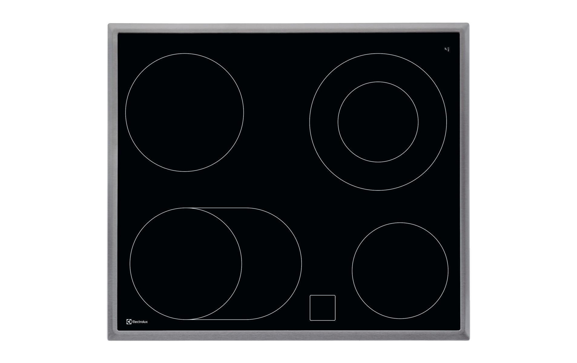 Glaskeramik-Kochfeld GK58CCN Aufliegend<br>Glaskeramik-Kochfeld mit 4 Herdplatten