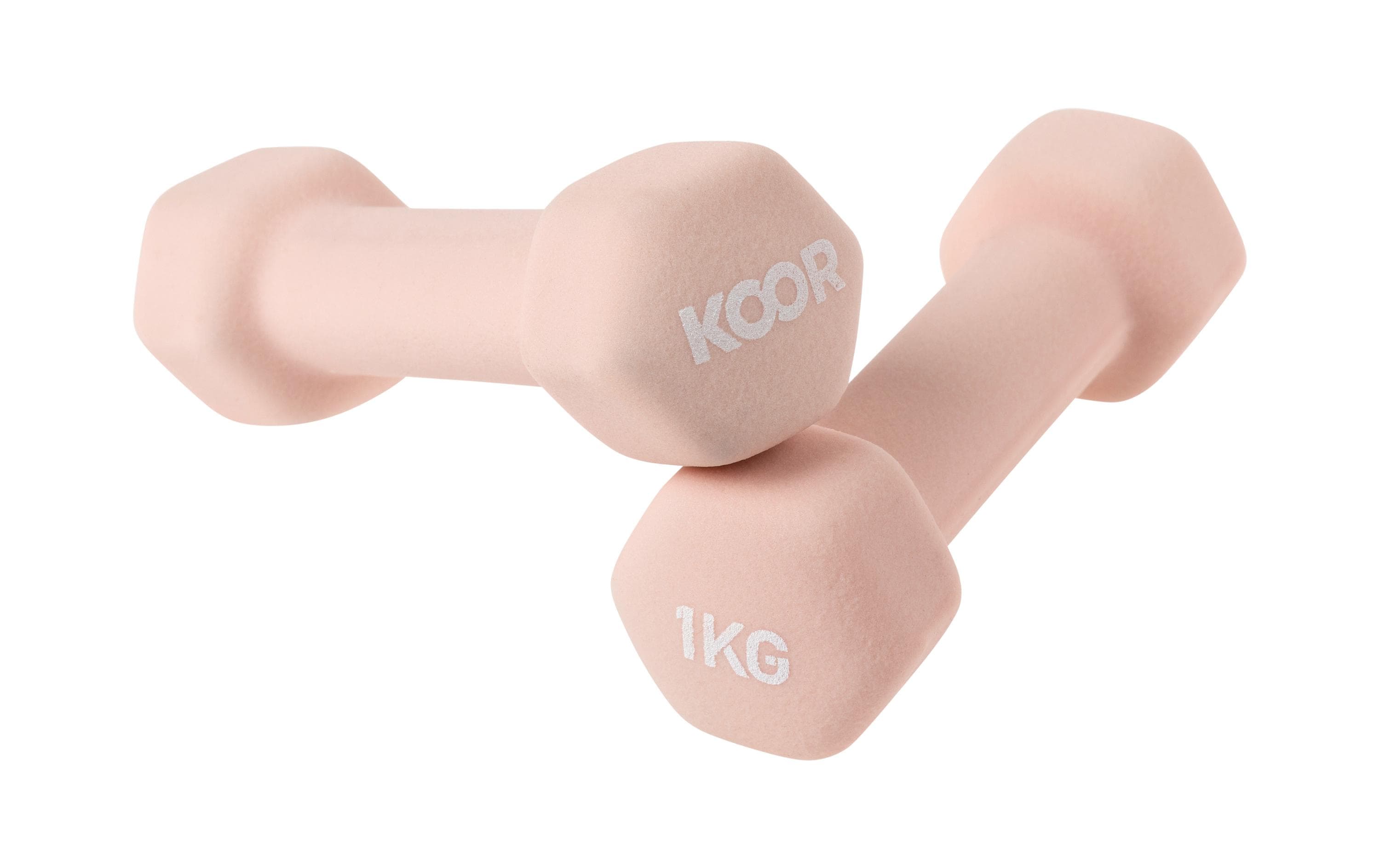 Kurzhantel-Set 1 kg, CaramelIdeal für das Training zu Hause