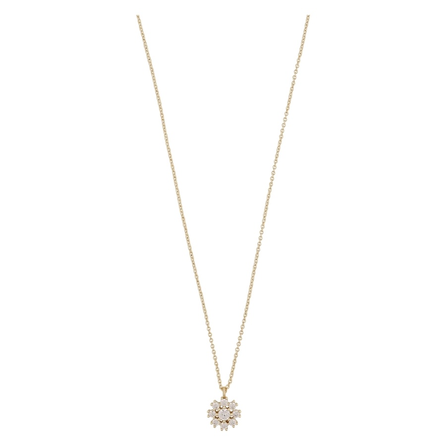Snö Of Sweden Trinnie Small Pendant Necklace Gold/Clear 42cm