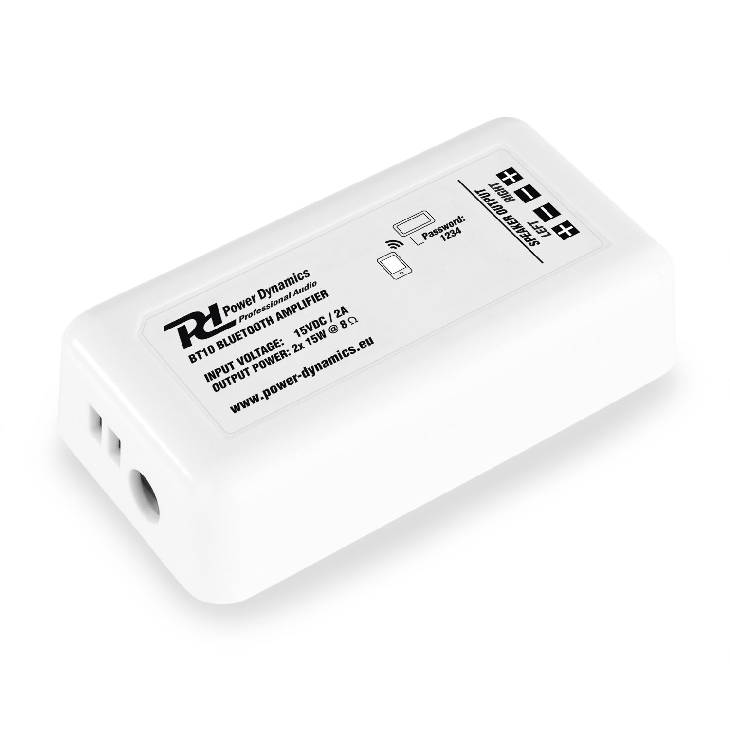 Power Dynamics BT10 Bluetooth audio versterker