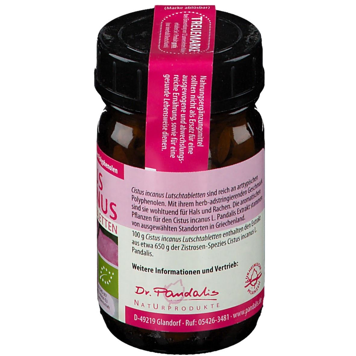 Dr. Pandalis Cistus Incanus Bio-Lutschtabletten