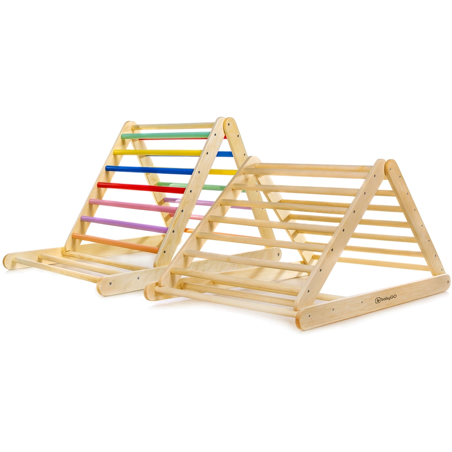 babyGO Kletterdreieck XXL Woodland, bunt