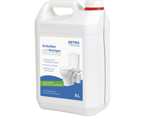 Setma speciale reiniger en ontkalker voor kleine opvoerstations en compacte toiletten, 5 liter