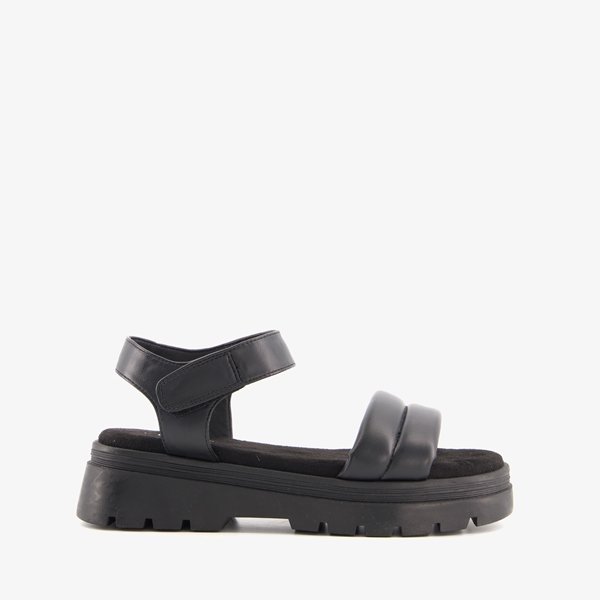 Blue Box dames sandalen met plateauzool zwart