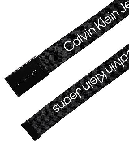 Calvin Klein Gürtel - Canvas-Logo - Ck Black