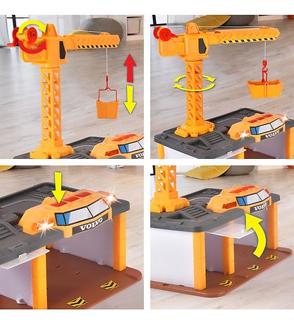 Dickie Toys Leges?t - Construction Station - Lys/Lyd
