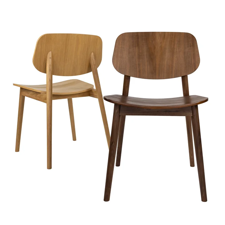 Studio Zondag - Baas Dining Chair Solid and Veneer, Nussbaum geölt
