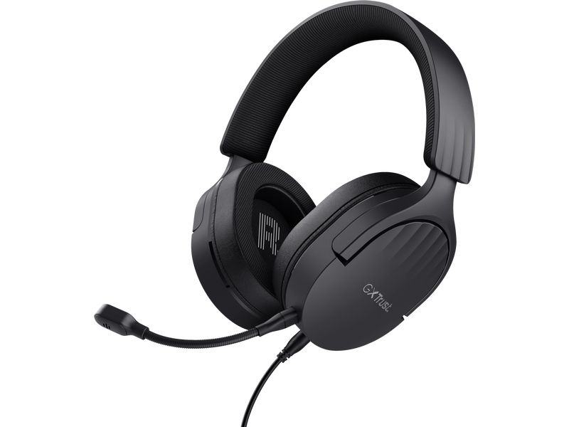Trust Headset GXT 489 FAYZO Schwarz Leistungsstarkes, ohrumschliessendes Gaming-Headset, hergestellt für PC, Laptop und Konsolen
