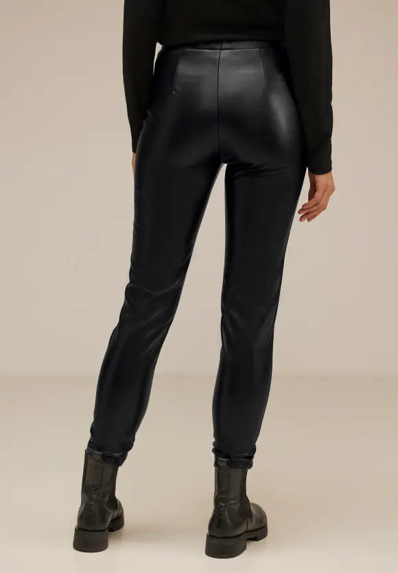 Leggings in Lederoptik - Black